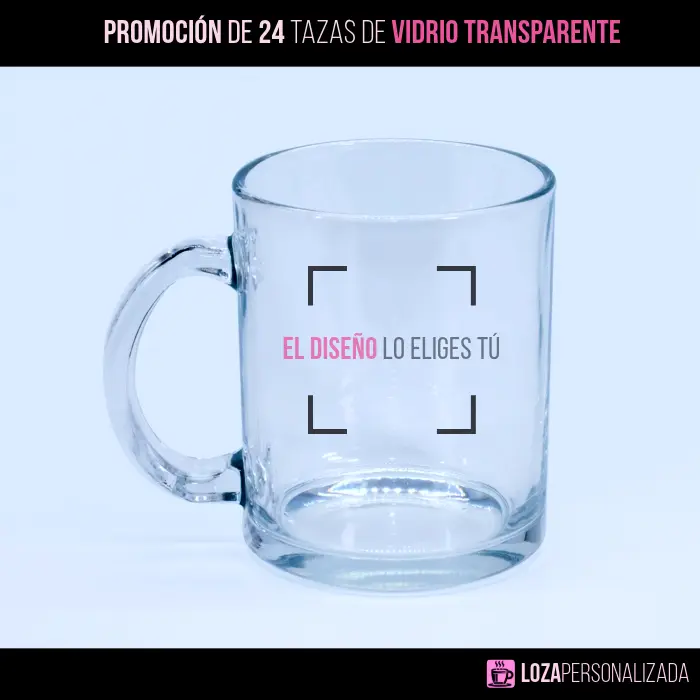 Tazones Transparentes (36 unidades personalizadas)