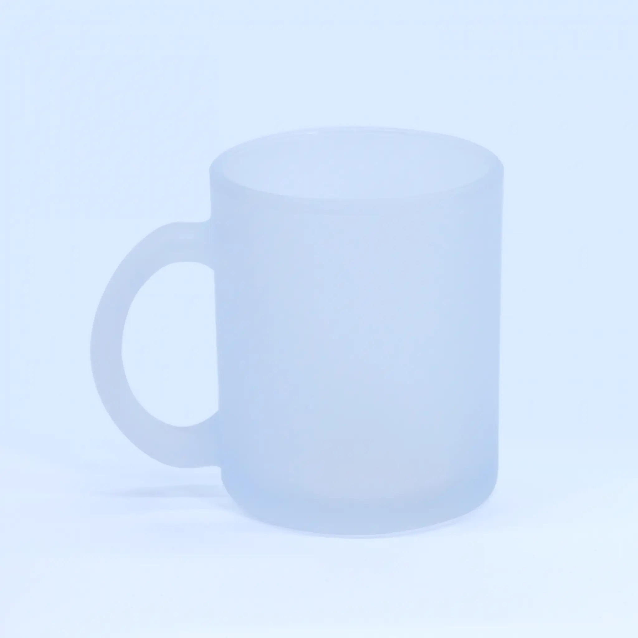 Tazón empavonado de vidrio opaco personalizado, vista frontal sin elementos sobrepuestos.